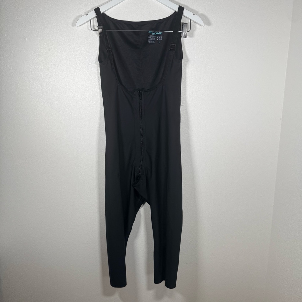 Marena Recovery L Post Surgery Compression Bodysuit Open Butt/Crotch Knee Length